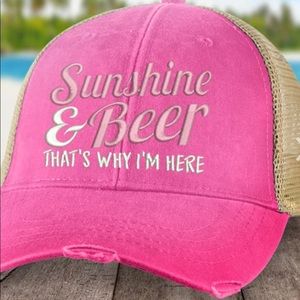 NEW Piper Lou Sunshine & Beer Trucker Hat
